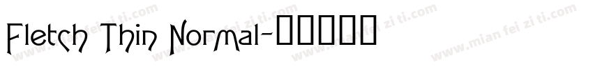 Fletch Thin Normal字体转换